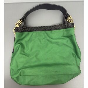 Jean-Pierre Klifa JPK-Paris Women Kelly Green ‎ Bucket Tote Handbag Bag #32